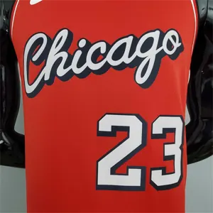 2022 Bulls Jordan #23 City Edition Red 2