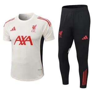 25-26 Liverpool Khaki Training Player Version Kits Football Tracksuits