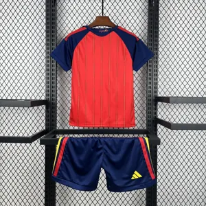 2026 World Cup Spain Home Kid Kits Children Sets Football AAAAJersey Yupoo 7