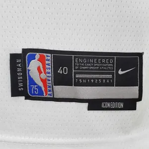 75th Anniversary Philadelphia 76ers HOWARD#39 White NBA Jersey 3