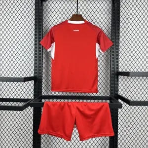2026 World Cup Switzerland Home Kids Soccer Shirt Kit Fan Version 3