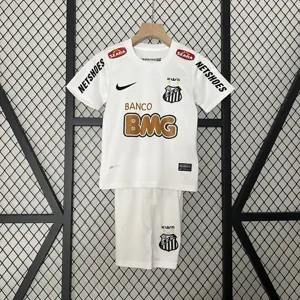 11-12 Santos Home Retro Kids Kit Size-16-28 Soccer Jersey Yupoo