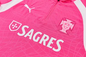 2026 Portugal Mens Kit Football Pink Training Long Sleeve Suit Yupoo 11 10