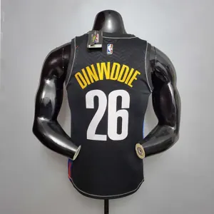 New Brooklyn Nets DINWDDIE#26 City Edition Black 5