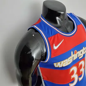 2022 Season Kuzma #33 Talent City Edition Blue Red NBA Jersey 7