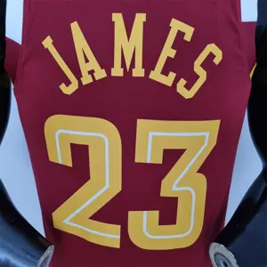 2022 Cleveland Cavaliers JAMES#23 Urban Edition Red NBA Jersey 5