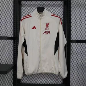 25-26 Liverpool Beige Windbreaker Jacket AAAAJersey Supply Yupoo