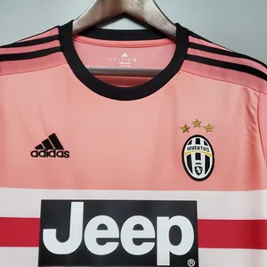 15-16 Juventus away pink Retro Football Jersey S-2XL 3