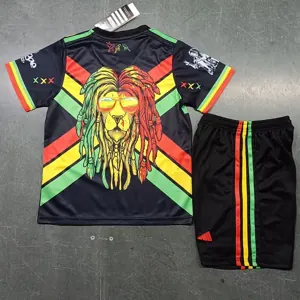 23-24 Ajax Kids Bob Marley Special Edition Kit Size-16-28 Soccer Jersey Yupoo 3