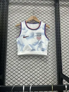 2025 USA United States Away Women Cheap Soccer Kit Lady Vest Apparels AAAAJersey Supply Yupoo