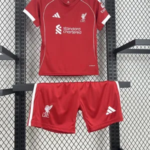 25-26 Liverpool Home Kid Kits Youth Apparels AAAAJersey Wholesale Yupoo 1