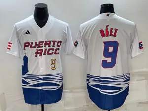 White Puerto Rico 2023 World Cup Baseball Jerseys 39