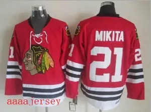 Chicago Blackhawks retro ice hockey jersey M-3XL 芝加哥黑鹰队复古冰球服 4
