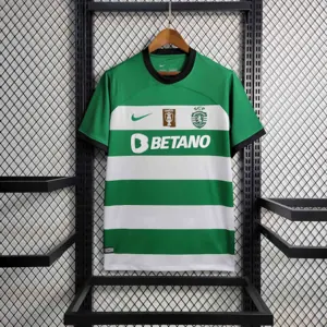 23-24 Sporting Lisbon Home Kit with Champion Customization Football AAAAJersey Supplier 2