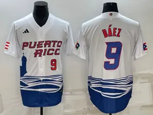 White Puerto Rico 2023 World Cup Baseball Jerseys 16
