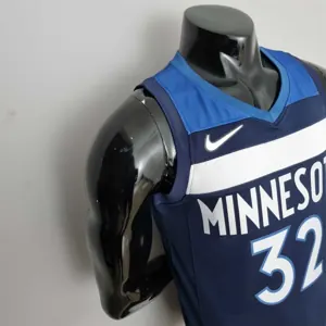 75th Anniversary Minnesota Timberwolves TOWNS#32 Royal Blue NBA Jersey 3