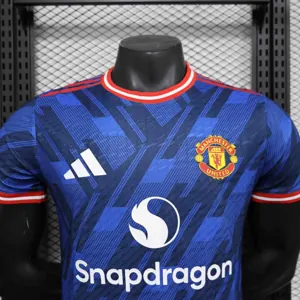 25-26 Manchester United Blue Special Edition Kit Player Version Shirt AAAAJersey Supplier Yupoo 3