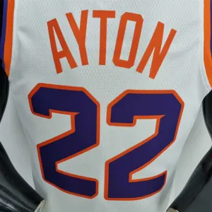 75th Anniversary Ayton #22 Phoenix Suns White NBA Jersey 9