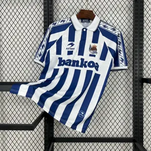 94-95 Real Sociedad Home Retro Kit Vintage Shirt AAAAJersey Supplier Yupoo