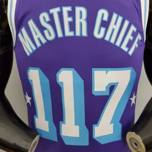 75th Anniversary master chief#117 Lakers White X-BOX Co-branded Purple 7