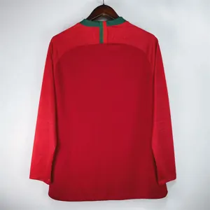 2018 Portugal Home Retro Long Sleeve Kit Vintage Shirt Sino AAAAJersey Supply Yupoo 1