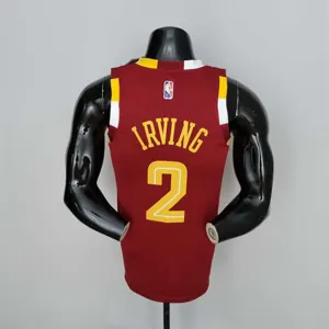 2022 Cleveland Cavaliers Irving#2 Urban Edition Red NBA Jersey 1