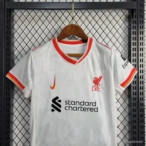 24-25 Liverpool Third Kid Kits Youth Apparels Football AAAAJersey Yupoo 1