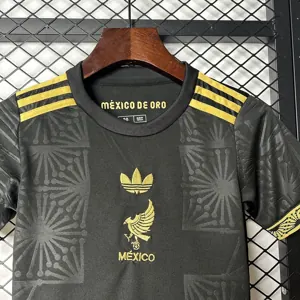 2025 Mexico Gold Black Kid Kits Youth Apparels AAAAJersey Dropship Yupoo 7
