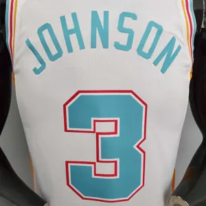 2022 season Johnson #3 Spurs City Edition white 6
