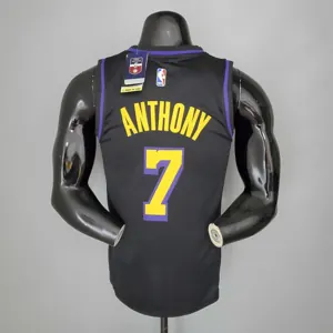 2021 ANTHONY#7 Los Angeles Lakers Black Latin Black 7