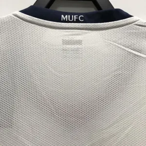 08-09 Manchester United away white UCL final long sleeve 9
