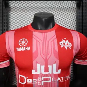 25-26 Marseille Red YAMAHA OM X JUL Limited Edition Shirt Player Version été Kit AAAAJersey Yup 1
