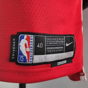 75th Anniversary JORDAN #23 Wizards Red, White and Blue NBA Jersey 8