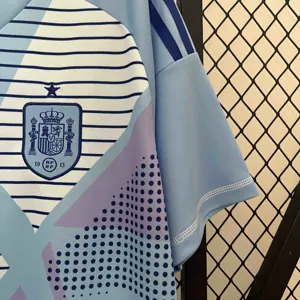 2024 Spain Goalkeeper Blue Kit Football AAAAJersey Yupoo 7