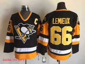Pittsburgh Penguins retro ice hockey jersey M-3XL 匹兹堡企鹅队复古冰球服 3