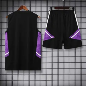 22-23 Real Madrid vest training suit kit black 14