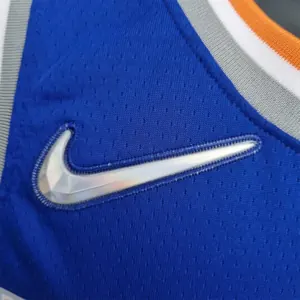 75th Anniversary Randle #30 New York Knicks Blue NBA Jersey 7