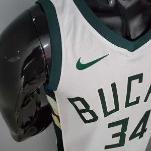 2021 Antetokounmpo #34 BUCKS Home White 8