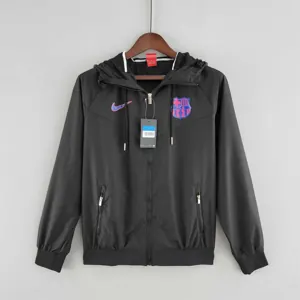 22-23 Barcelona black Windbreaker