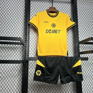 24-25 Wolves Home Kid Kits Youth Apparels Football AAAAJersey Yupoo 6
