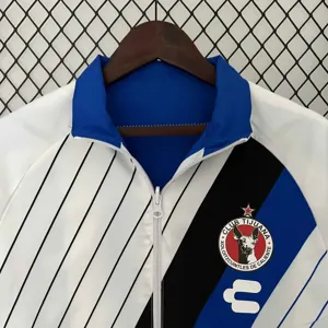 23-24 Tijuana Reversible Windbreaker White&Blue Double-Sides Xolos Jacket Soccer Jerseys For Sa 5