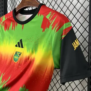 2026 World Cup Jamaica Bob Pre Match Soccer Shirt Fan Version 2