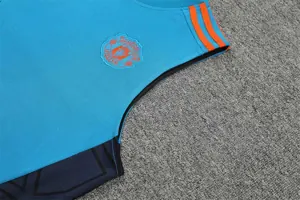 22-23 Manchester United vest training suit kit Blue 13