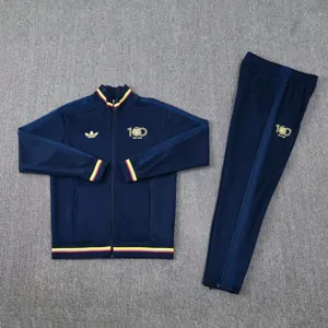 25-26 Colombia 100th Navy Football Tracksuit Long Jacket Suits 1