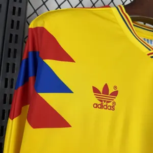 1990 Colombia Retro Mens Home Kit Football Long Sleeve Shirt AAAAJersey Supply Yupoo 6 5