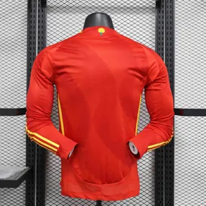 2024 Spain Home Long Sleeve Kit Player Version Shirt Sport AAAAJersey Yupoo 2