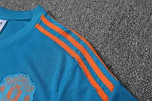 2223 Manchester United Training Suit Short Sleeve Kit Blue 14