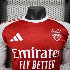 25-26 Arsenal Home Long Sleeve Kit Player Version Shirt AAAAJersey Wholesale Yupoo 2