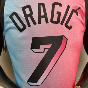 New Miami Heat DRAGIC#7 City Edition Pink Blue Gradient Color 7