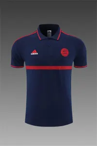 Polo Bayern sapphire blue and red three sides 5